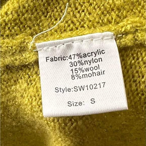 Elan green cowl neck chunky oversized sweater size small - Picture 9 of 10